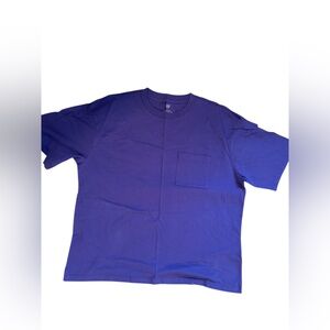 GAP Deep Purple Everyday Soft Oversized Pocket Crew